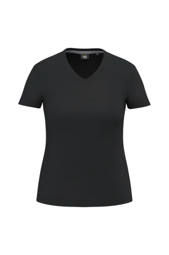 T-shirt écoresponsable col V antibactérien femme - WK. Designed To Work