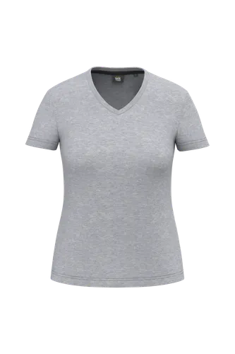 T-shirt écoresponsable col V antibactérien femme - WK. Designed To Work