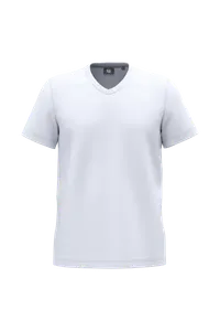 T-shirt écoresponsable col V antibactérien homme - WK. Designed To Work | White
