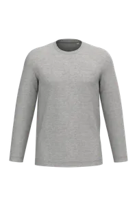 T-shirt écoresponsable manches longues unisexe - Native Spirit | Moon Grey Heather