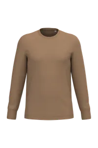 T-shirt écoresponsable manches longues unisexe personnalisé - Native Spirit | Dark Camel