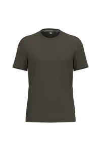 T-shirt à traitement antibactérien homme - WK. Designed To Work | Dark Khaki
