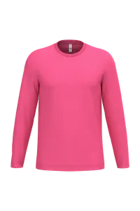T-shirt personnalisé LSL unisexe iDeal150 - iDeal Basic Brand | Ideal Fuchsia