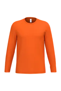 T-shirt personnalisé LSL unisexe iDeal190 - iDeal Basic Brand | Ideal Orange