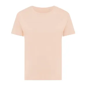 T-shirt pour femmes en coton recyclé personnalisable Iqoniq Yala - iqoniq | Peach nectar