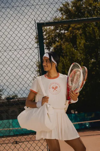 T-shirt ringer écoresponsable à bords contrastés effet délavé femme - Native Spirit