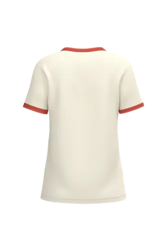 T-shirt ringer écoresponsable à bords contrastés effet délavé femme - Native Spirit