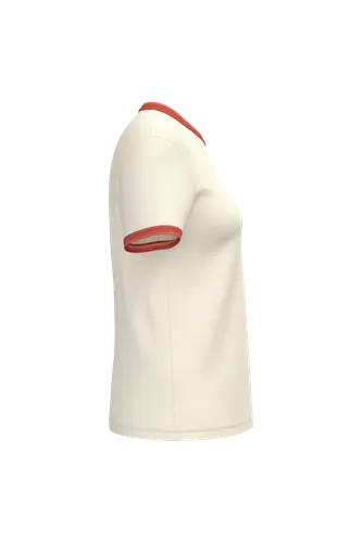 T-shirt ringer écoresponsable à bords contrastés effet délavé femme - Native Spirit