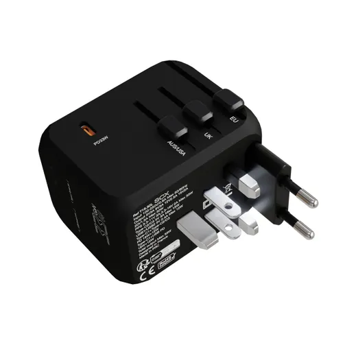 T16 - Adaptateur de voyage universel personnalisé 33W