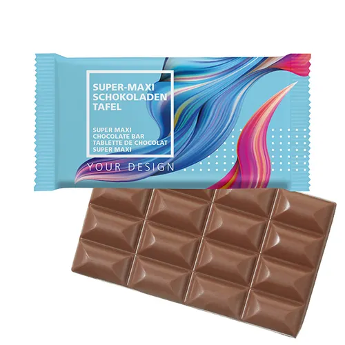 Tablette de chocolat SUPER-MAXI en sachet de papier