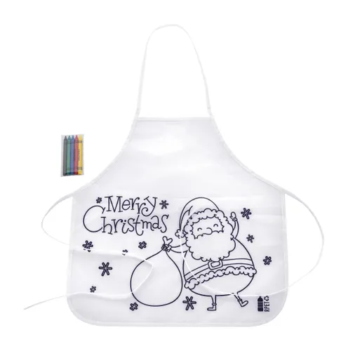 Tablier de Noël à colorier personnalisé - Julfar Cook