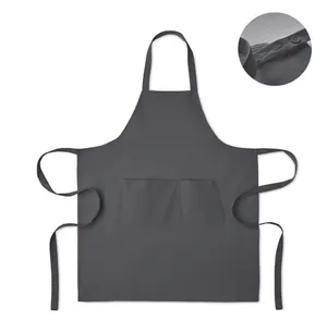 Tablier en coton bio personnalisé 240 gr/m² - Gamma | Gris Pierre