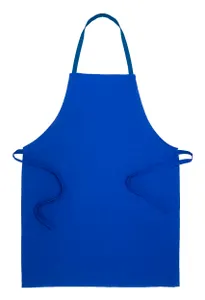 Tablier personnalisé en coton recyclé - Commis | Bleu