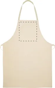 Tablier personnalisé en coton recyclé - Commis | Naturelle