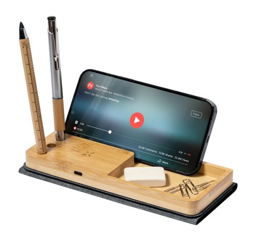 Tapis de souris publicitaire avec chargeur sans fil - Hossian