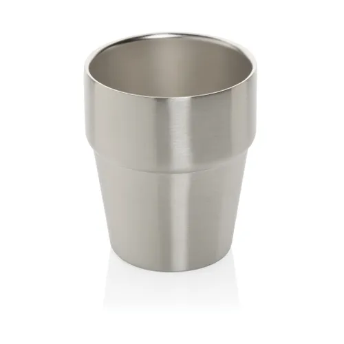 Tasse à café 300ml publicitaire à double paroi en acier RCS Clark - XD Collection