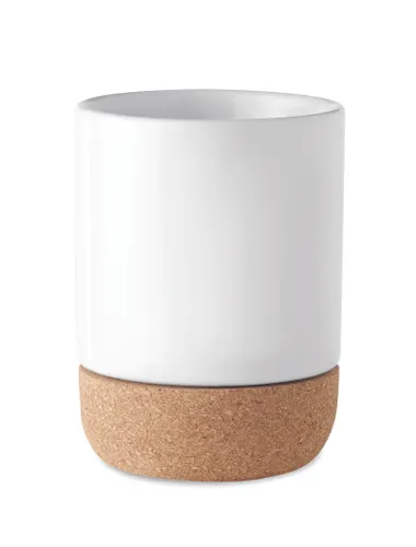 Tasse avec base en liège personnalisée