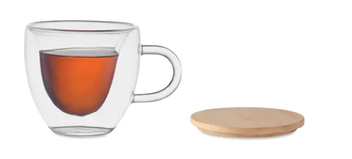 Tasse borosilicaté double paroi personnalisable - Coramug