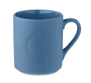 Tasse céramique striée 340 ml - Ribmug | Bleu