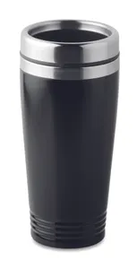 Tasse de voyage double paroi publicitaire - Rodeo Colour | Black