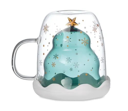 Tasse double paroi en verre publicitaire - Verde