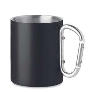 Tasse en métal double paroi à personnaliser - Trumba | Black