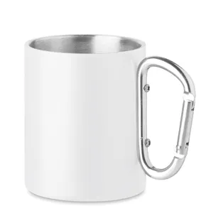 Tasse en métal double paroi à personnaliser - Trumba | White