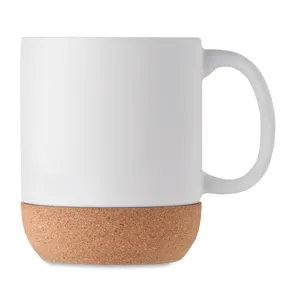 Tasse liège et céramique mate personnalisable | White