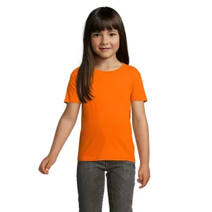 Tee-Shirt Enfant Jersey Col Rond Ajusté Crusader Kids à personnaliser - SOL'S | Orange