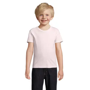Tee-Shirt Enfant Jersey Col Rond Ajusté Crusader Kids à personnaliser - SOL'S | Pale Pink