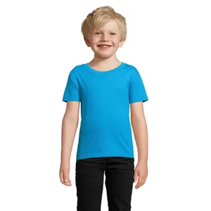 Tee-Shirt Enfant Jersey Col Rond Ajusté Pioneer Kids à personnaliser - SOL'S | Aqua
