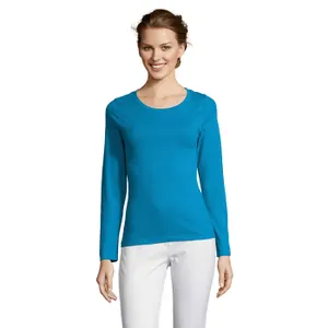 Tee-Shirt Femme Col Rond Manches Longues Majestic personnalisé - SOL'S Tee-Shirt Femme Col Rond Manches Longues Majestic personnalisé - SOL'S