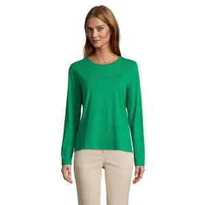 Tee-Shirt Femme Col Rond Manches Longues Personnalisé Monarch Women - SOL'S | Vert Prairie