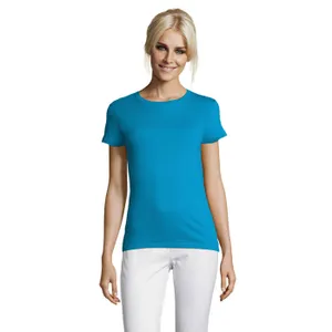 Tee-Shirt Femme Col Rond Regent Women à personnaliser - SOL'S | Aqua