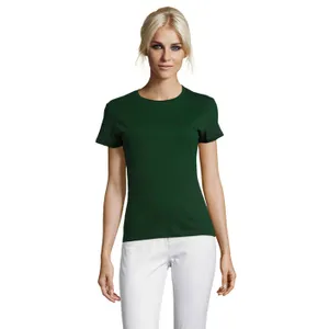 Tee-Shirt Femme Col Rond Regent Women à personnaliser - SOL'S | Vert Bouteille