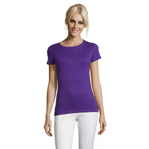Tee-Shirt Femme Col Rond Regent Women à personnaliser - SOL'S | Violet Fonce