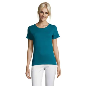 Tee-Shirt Femme Col Rond Regent Women à personnaliser - SOL'S | Bleu Canard