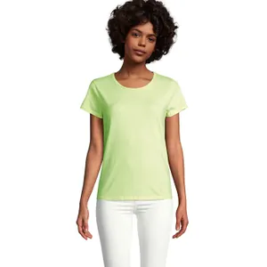 Tee-Shirt Femme Jersey Col Rond Ajusté Crusader Women à personnaliser - SOL'S | Apple Green