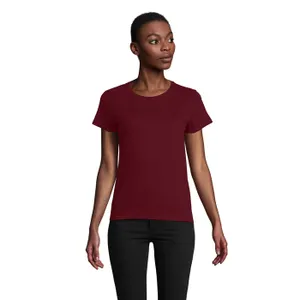 Tee-Shirt Femme Jersey Col Rond Ajusté Crusader Women à personnaliser - SOL'S | Burgundy