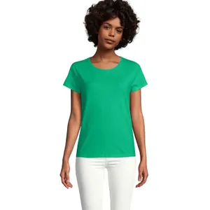 Tee-Shirt Femme Jersey Col Rond Ajusté Crusader Women à personnaliser - SOL'S | Kelly Green