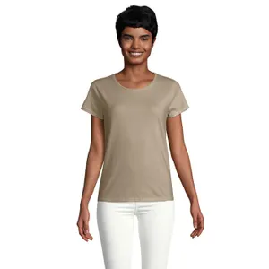 Tee-Shirt Femme Jersey Col Rond Ajusté Crusader Women à personnaliser - SOL'S | Khaki