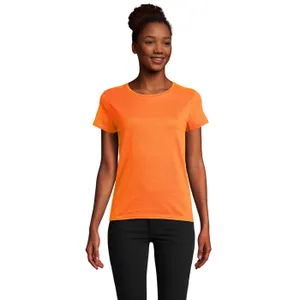Tee-Shirt Femme Jersey Col Rond Ajusté Crusader Women à personnaliser - SOL'S | Orange