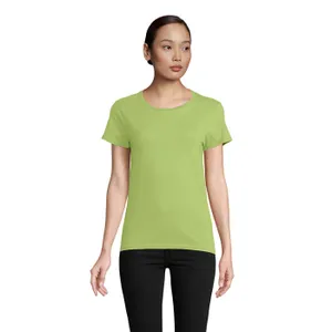 Tee-Shirt Femme Jersey Col Rond Ajusté Pioneer Women à personnaliser - SOL'S | Apple Green