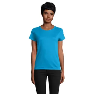 Tee-Shirt Femme Jersey Col Rond Ajusté Pioneer Women à personnaliser - SOL'S | Aqua