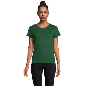 Tee-Shirt Femme Jersey Col Rond Ajusté Pioneer Women à personnaliser - SOL'S | Bottle Green