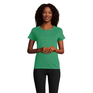 Tee-Shirt Femme Jersey Col Rond Ajusté Pioneer Women à personnaliser - SOL'S | Kelly Green