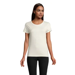 Tee-Shirt Femme Jersey Col Rond Ajusté Pioneer Women à personnaliser - SOL'S | Natural