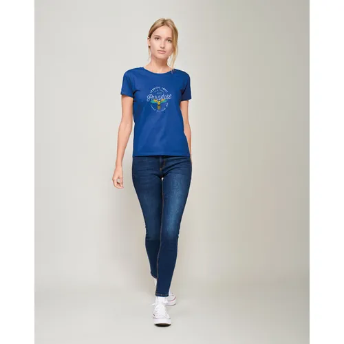 Tee-Shirt Femme Jersey Col Rond Ajusté Pioneer Women à personnaliser - SOL'S