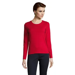 Tee-Shirt Femme Manches Longues Personnalisé Imperial Lsl Women - SOL'S | Red