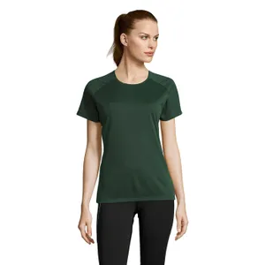 Tee-Shirt Femme Manches Raglan Sporty Personnalisé Women - SOL'S | Forest Green